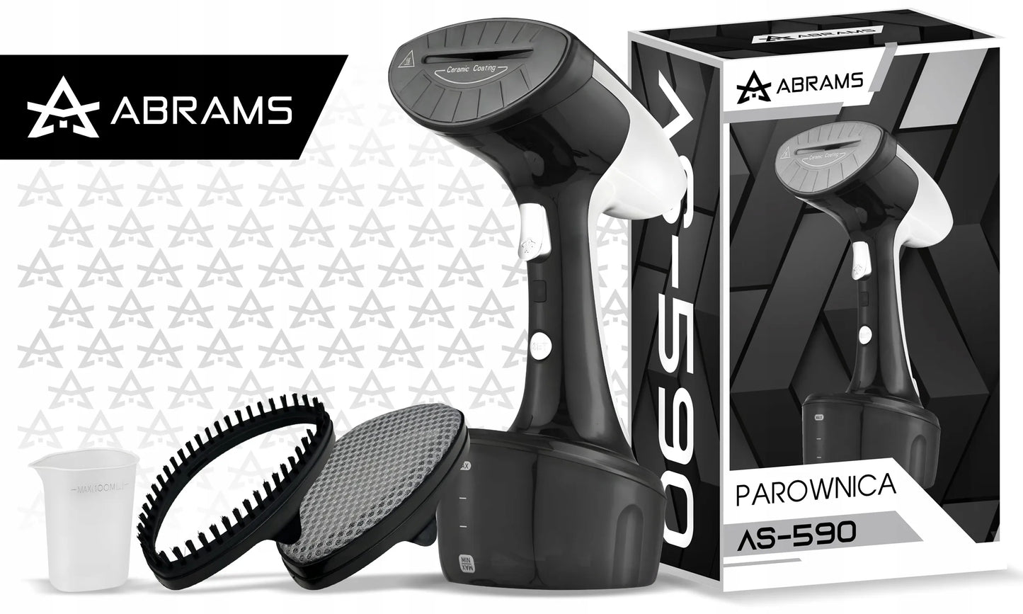Rankinis drabužių garintuvas Abrams AS590, 1800 W, keraminis padas, 45 g/min
