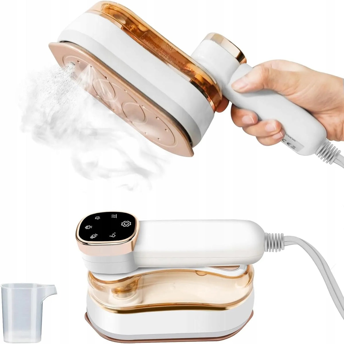 Rankinis nešiojamas kelioninis garinis lygintuvas „SKYYU“, 1400 W, 180 ml