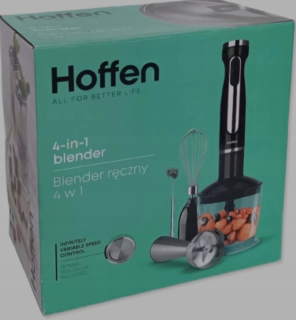 Rankinis trintuvas „Hoffen HB-6052-1“, 1200 W, juodas