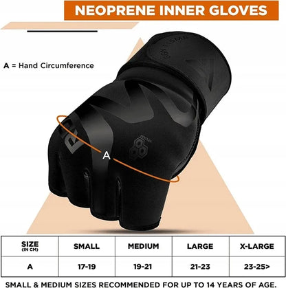 RDX T15 Noir gelinės bokso apyrankės iš neopreno, M dydis