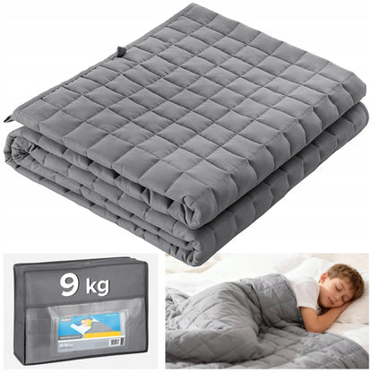 REBEL Active apsunkinta antklodė vaikams ir suaugusiesiems, 9 kg, 150 × 200 cm