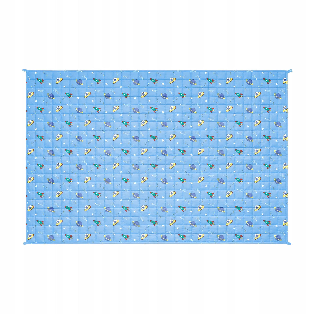 REBEL PREMIUM medvilninė pasunkinta antklodė vaikams, 100 × 150 cm, 4 kg, kosmoso raštas