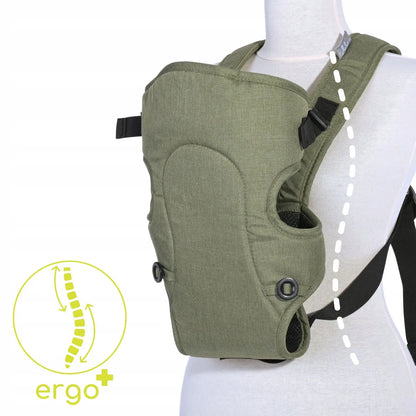 Reguliuojama ergonominė kūdikio nešioklė „Lorelli Between“, žalia
