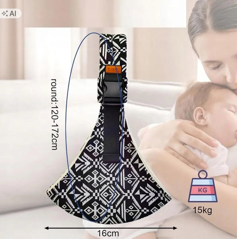 Reguliuojama patogi šoninė kūdikio nešioklė, 0–3 metų vaikams, iki 15 kg