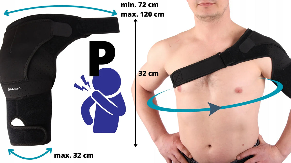 Reguliuojamas dešiniojo peties sąnario įtvaras „Fit4Med“ – peties atramai ir apkrovai sumažinti