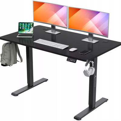Elektriniai stalai su reguliuojamu aukščiu, ergonomiški ir modernūs