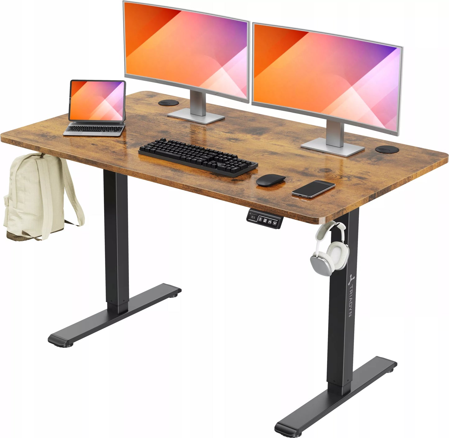 Reguliuojamas elektrinis žaidimų stalas Triadyn WorkBase 1206 120x60cm