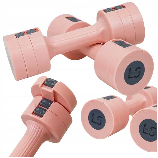 Reguliuojami hanteliai Line Sport rinkinys 2 vnt 1–2,5 kg