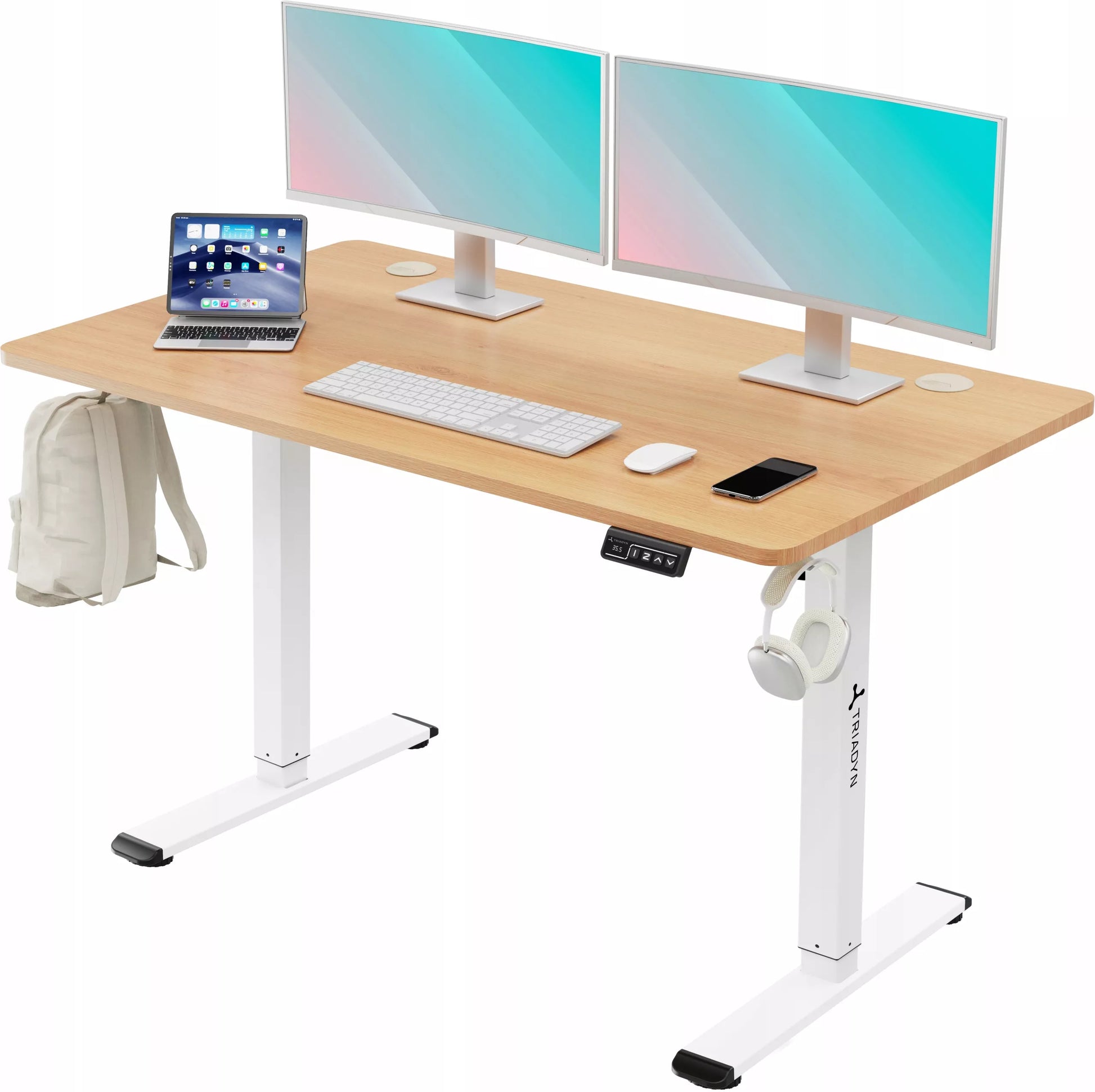 Reguliuojamo aukščio elektrinis žaidimų stalas Triadyn WorkBase 1206 120x60 cm