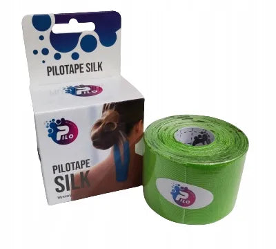 Reha Fund PILOTAPE SILK kineziologinio teipavimo juosta, 5 cm x 5 m, žalia