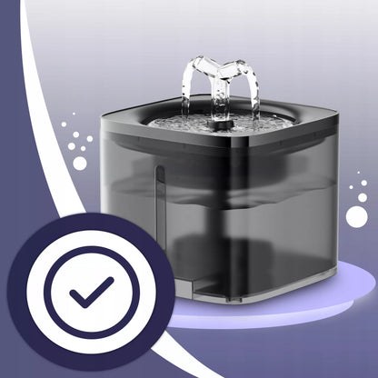 RETOO automatinė vandens gertuvė-fontanė katėms ir šunims su filtru, 2 l