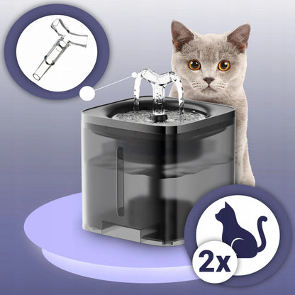 RETOO automatinė vandens gertuvė-fontanė katėms ir šunims su filtru, 2 l