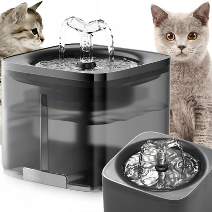 RETOO automatinė vandens gertuvė-fontanė katėms ir šunims su filtru, 2 l