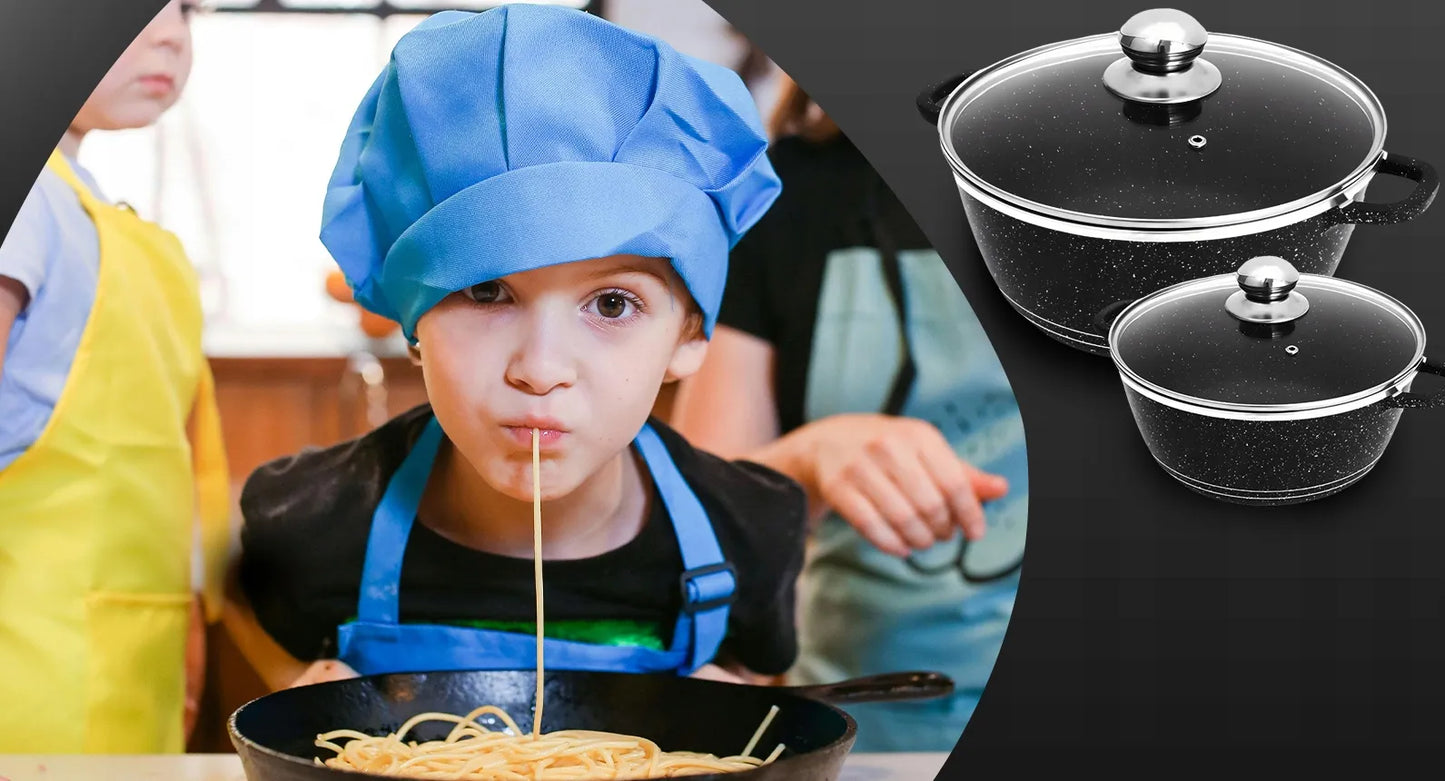 RETOO CookMaster 12 dalių puodų rinkinys su keramine danga, keptuve ir pirštinėmis