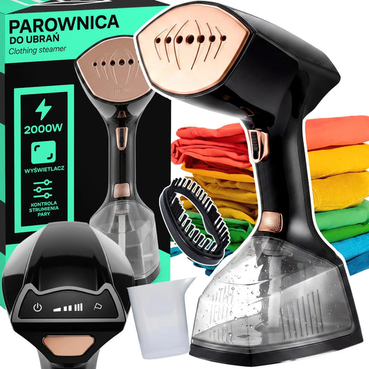 RETOO ER1279 rankinis drabužių garintuvas, 2000 W, 45 g/min, 300 ml, reguliuojamas garų srautas