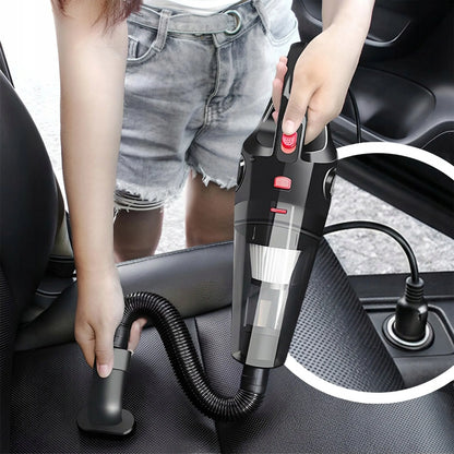 RETOO galingas rankinis automobilinis dulkių siurblys 12V 120W 4200Pa su priedais