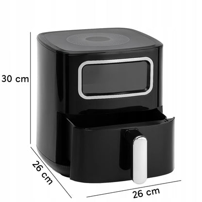 RETOO gruzdintuvė be aliejaus „Air Fryer“, 1450 W, 5,5 l dubuo, 8 programos