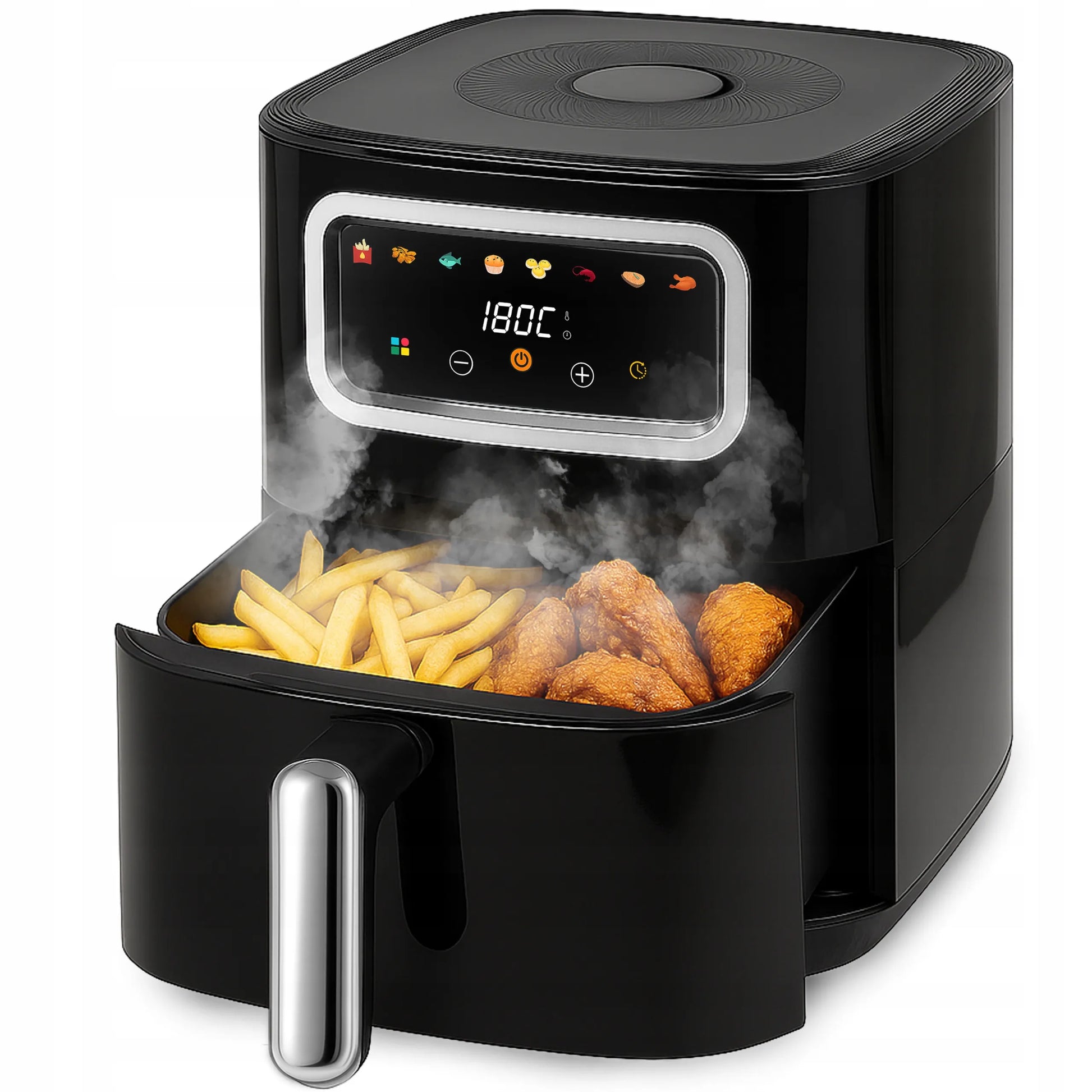 RETOO gruzdintuvė be aliejaus „Air Fryer“, 1450 W, 5,5 l dubuo, 8 programos