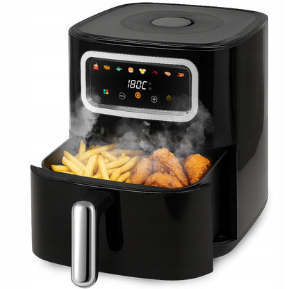 RETOO gruzdintuvė be aliejaus „Air Fryer“, 1450 W, 5,5 l dubuo, 8 programos