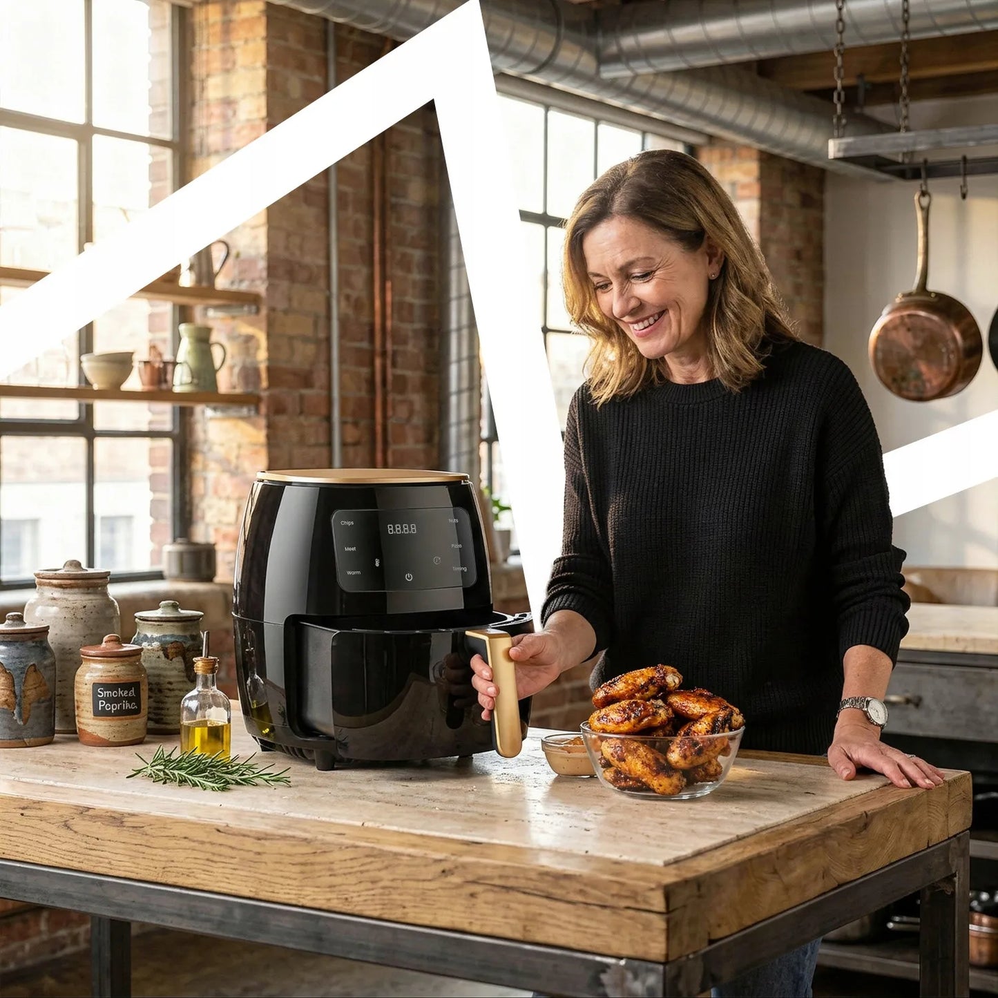 RETOO oro gruzdintuvė 2400W galinga Air Fryer 6L orkaitė