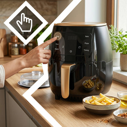 RETOO oro gruzdintuvė 2400W galinga Air Fryer 6L orkaitė