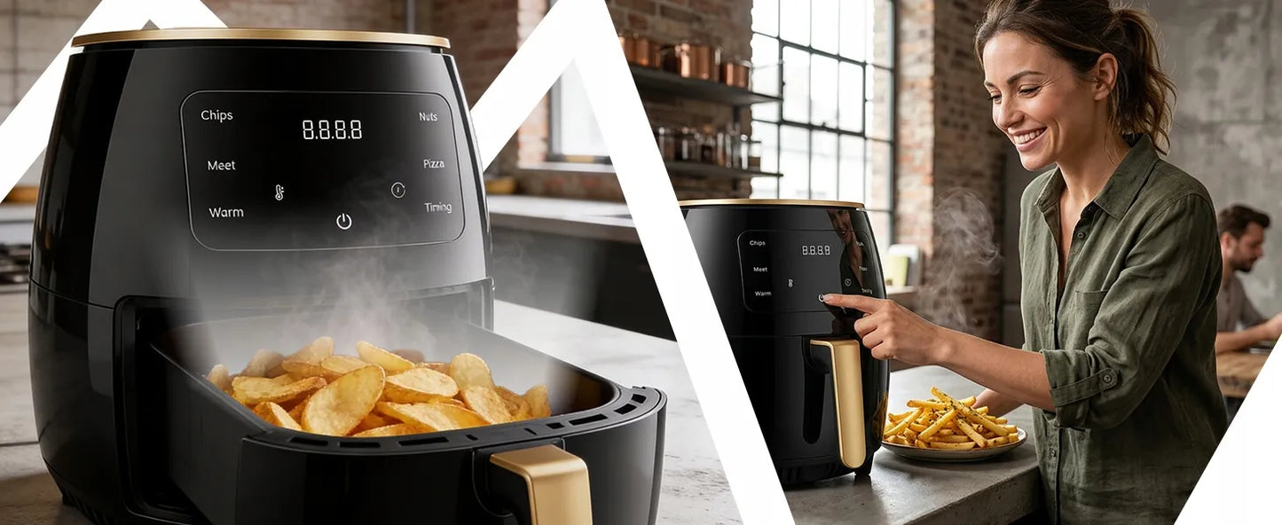 RETOO oro gruzdintuvė 2400W galinga Air Fryer 6L orkaitė