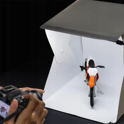 RETOO R-O369 nešiojama bešešėlinė fotografavimo palapinė su LED apšvietimu
