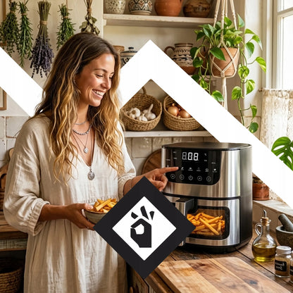 RETOO R-OR1353 7L 1500W beztukė gruzdintuvė (Air Fryer) su 7 gaminimo režimais