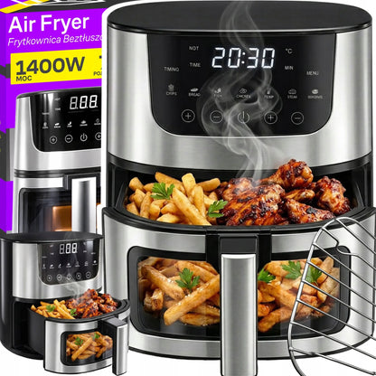 RETOO R-OR1353 7L 1500W beztukė gruzdintuvė (Air Fryer) su 7 gaminimo režimais