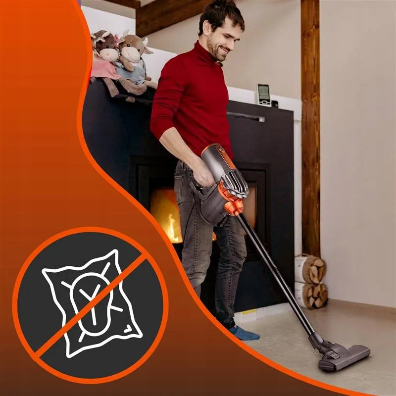 RETOO vertikalus rankinis cikloninis dulkių siurblys be maišelio, 650W, 5 viename, 5m