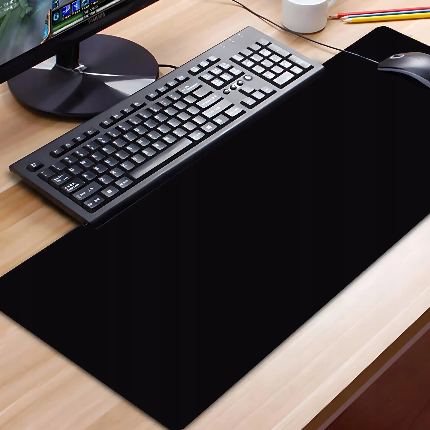 RETOO XXL žaidimų pelės kilimėlis 100x50 cm neslystantis