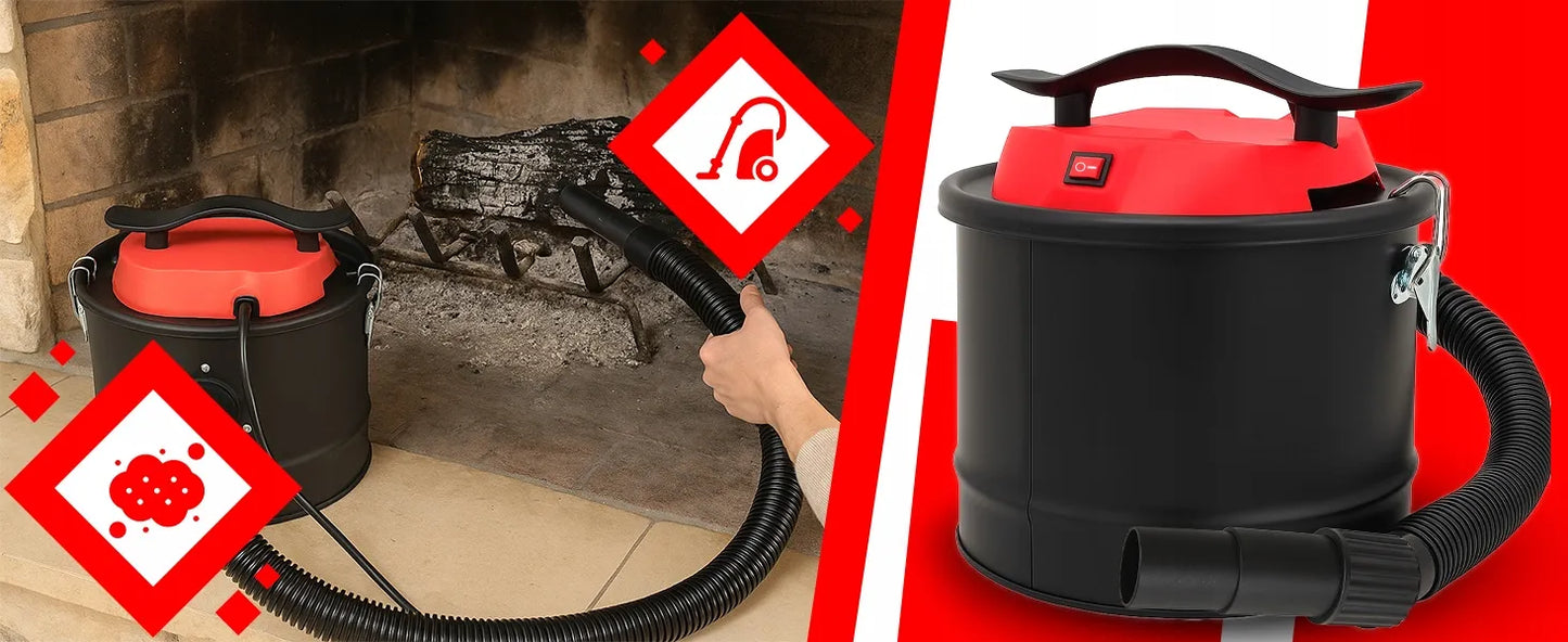 RETOO židinio dulkių siurblys pelenams 10L + filtras ir pirštinės