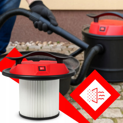 RETOO židinio dulkių siurblys pelenams 10L + filtras ir pirštinės