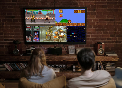 RETRO TV žaidimų konsolė, 2 pulteliai, pistoletas, 620 žaidimų