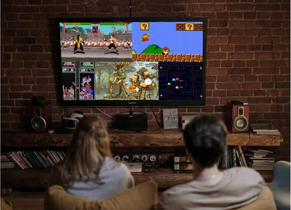 RETRO TV žaidimų konsolė, 2 pulteliai, pistoletas, 620 žaidimų