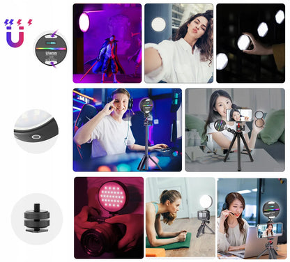 RGB LED lempa Ulanzi R66 CRI95+ 2000mAh akumuliatorius