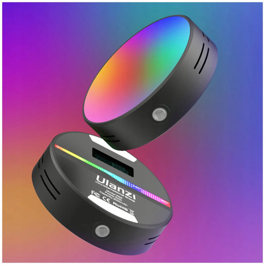 RGB LED lempa Ulanzi R66 CRI95+ 2000mAh akumuliatorius