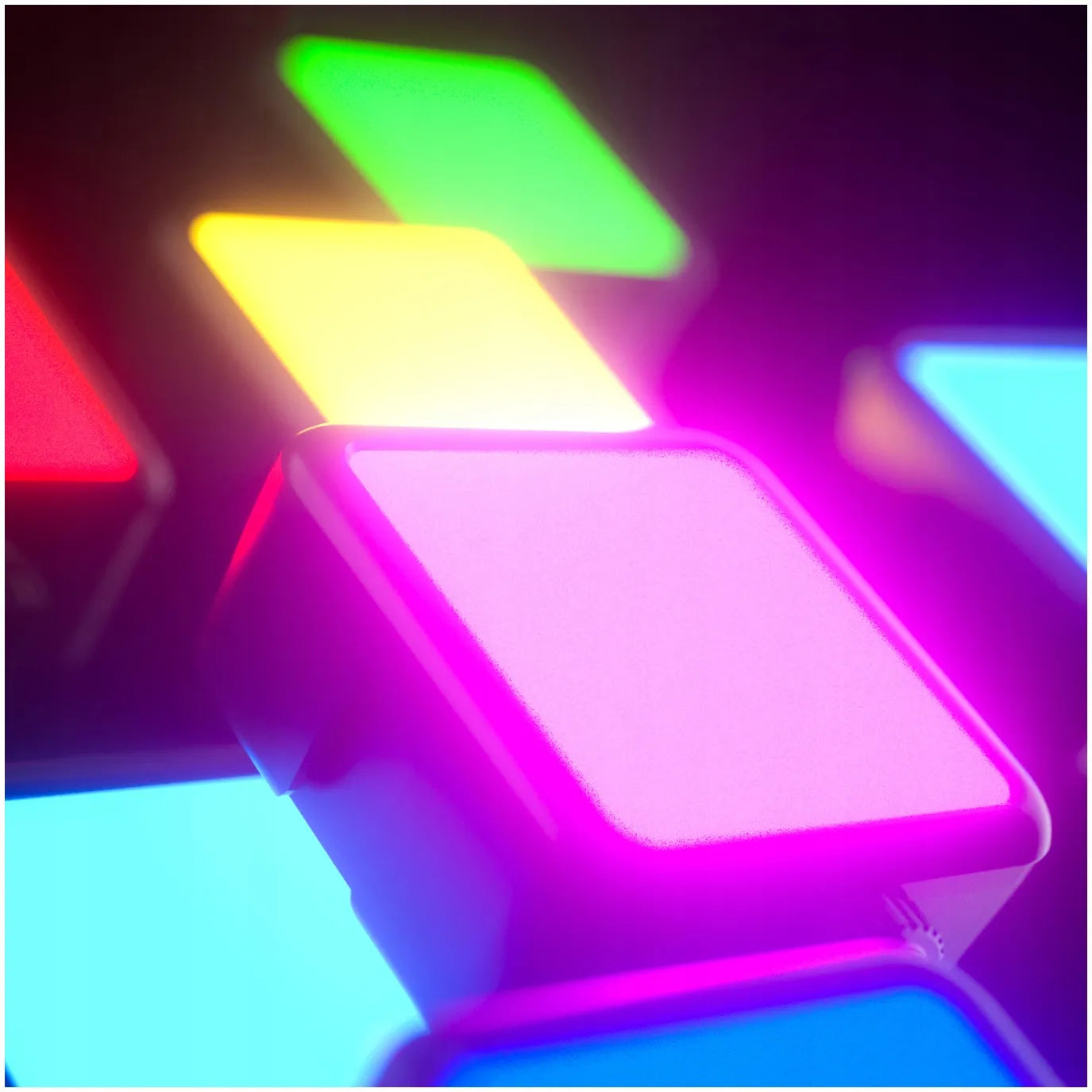 RGB LED nuolatinio apšvietimo lempa 2000mAh vlogams ir fotografijai