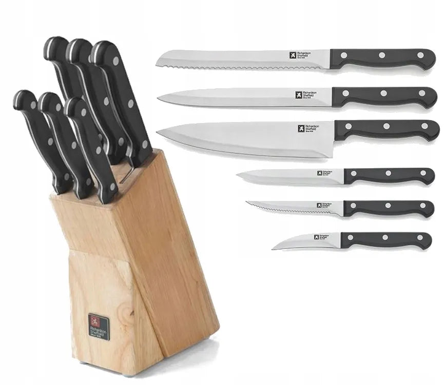 Richardson Sheffield Artisan 6 dalių peilių rinkinys šviesiame stovelyje