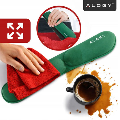 Riešo atramos klaviatūrai ir pelei Alogy Memory Foam stalui
