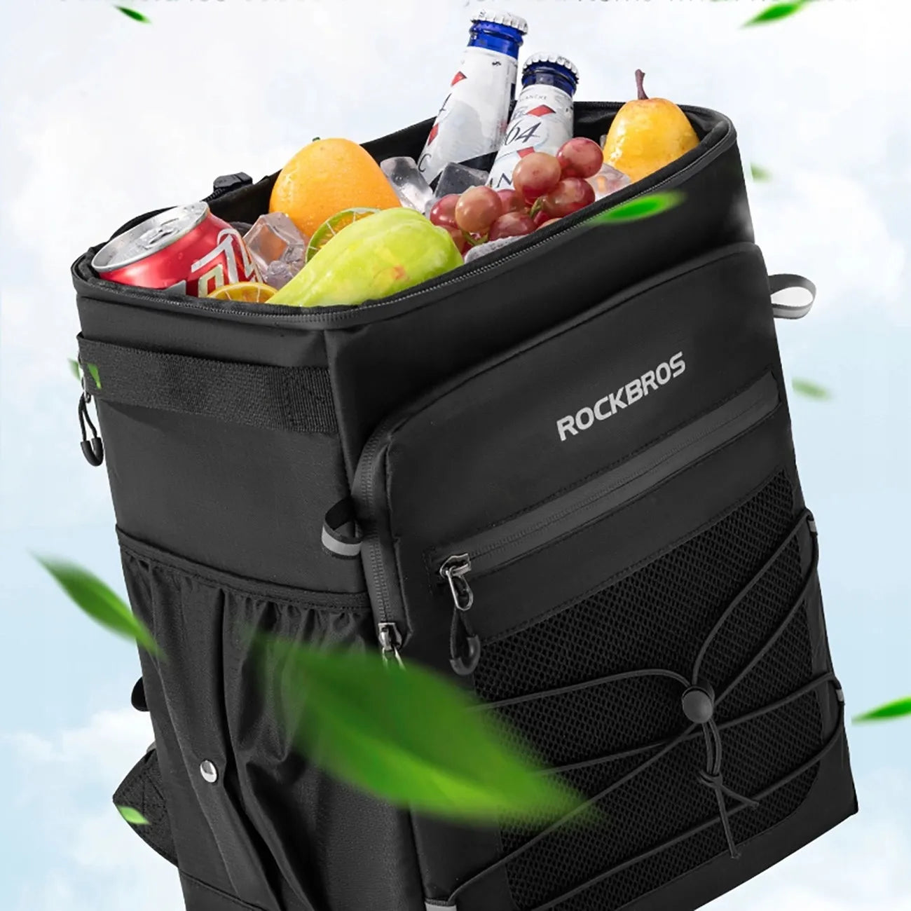 Rockbros termoizoliacinė kuprinė maistui, 14 l, juoda