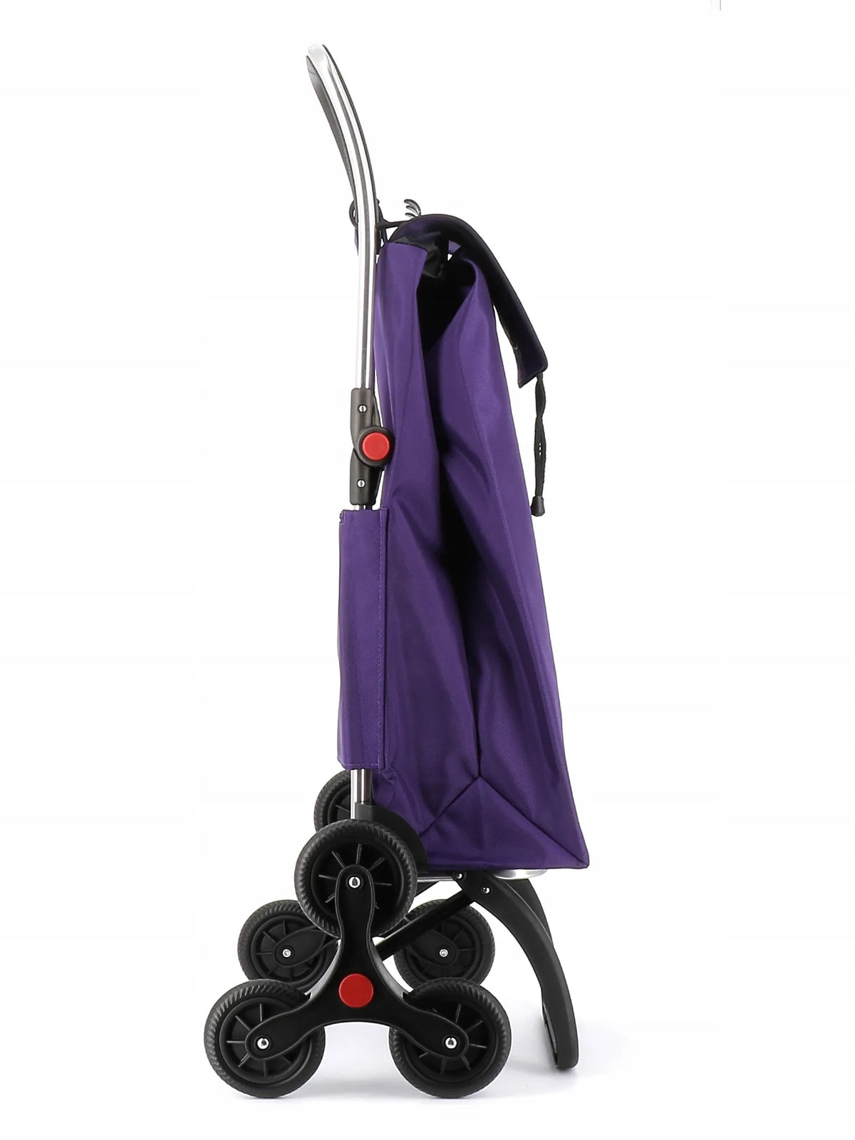 „Rolser I-Max MF 6L“ sulankstomas violetinis pirkinių vežimėlis, 6 ratai, skirtas laiptams