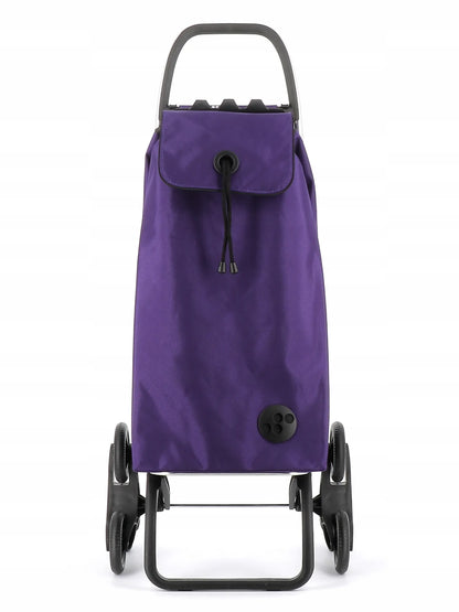 „Rolser I-Max MF 6L“ sulankstomas violetinis pirkinių vežimėlis, 6 ratai, skirtas laiptams