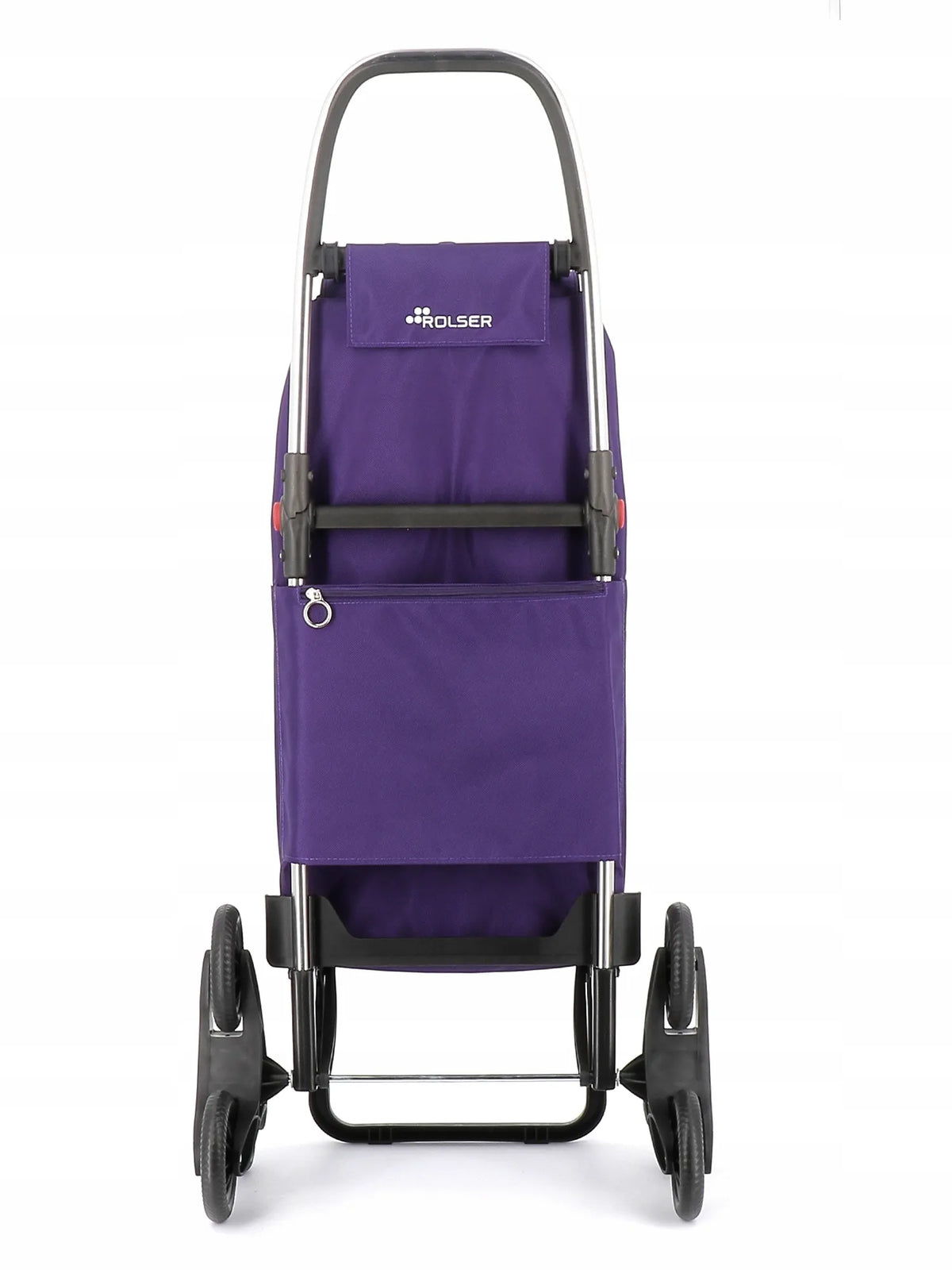 „Rolser I-Max MF 6L“ sulankstomas violetinis pirkinių vežimėlis, 6 ratai, skirtas laiptams