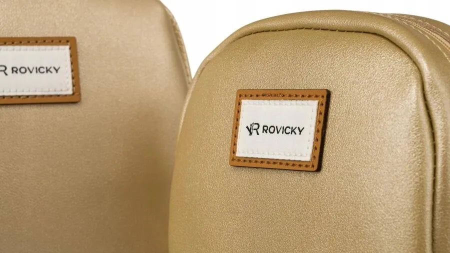 Rovicky R-261 auksinių kosmetinių krepšelių rinkinys (2 vnt.)