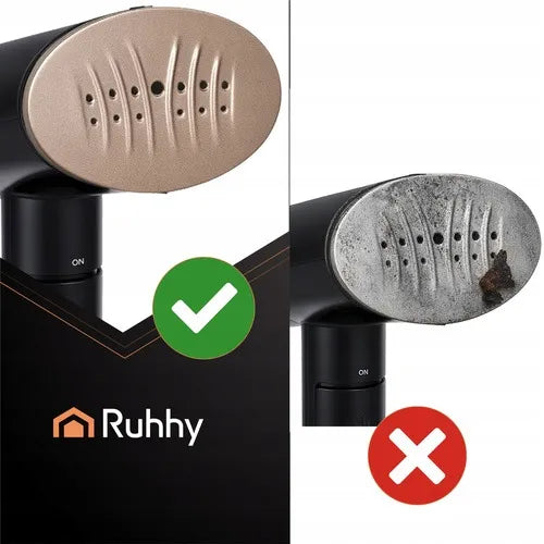 Ruhhy Mysti 2000 W juodas drabužių garintuvas su jutikliniu ekranu, 300 ml