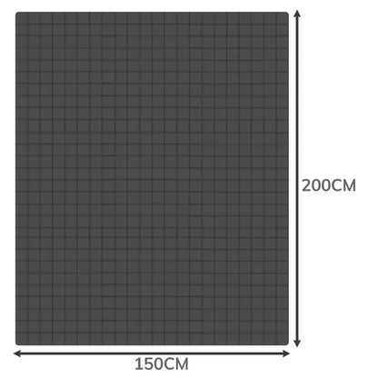 Ruhhy sensorinė sunkioji antklodė, 200 × 150 cm, 6 kg, pilka, dvipusė