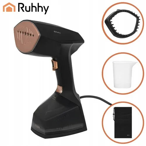 Ruhhy Velira 2000 W juodas drabužių garintuvas, 360 ml