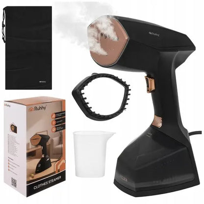Ruhhy Velira 2000 W juodas drabužių garintuvas, 360 ml