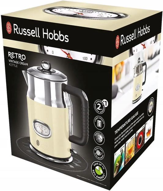 Russell Hobbs 21672-70 elektrinis virdulys, 2400 W, 1,7 l, smėlio ir rudos spalvos